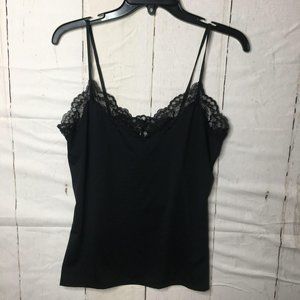 Lindex Womens Tank Top Lace Trim L NWT